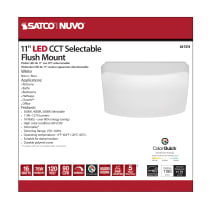 11" SQUARE ACRYLIC LED FLUSH - 62-1214