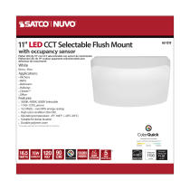 11" SQUARE ACRYLIC LED FLUSH - 62-1215