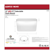14" SQUARE ACRYLIC LED FLUSH - 62-1216