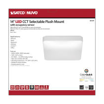 14" SQUARE ACRYLIC LED FLUSH - 62-1217
