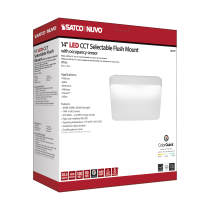 14" SQUARE ACRYLIC LED FLUSH - 62-1217