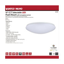 19" ACRYLIC LED FLUSH FIXTURE - 62-1219
