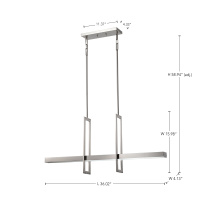 FRAME LED ISLAND PENDANT - 62-136