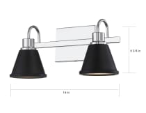 BETTE LED 2 LIGHT VANITY - 62-1472