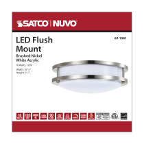 LED 16W 10" FLUSH MOUNT 3000K - 62-1561