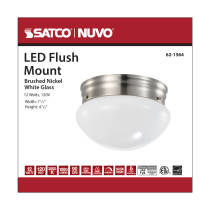 LED 12W 7" LED FLUSH 3000K - 62-1564