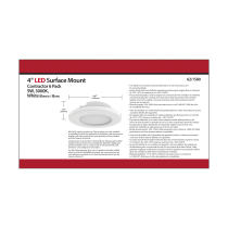 6PK-4"SURFACE MOUNT - WHITE - 62-1580