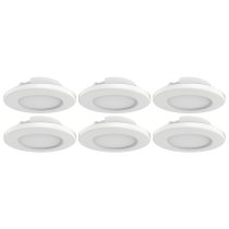 6PK 4"LED SURFACE MOUNT WHITE - 62-1590