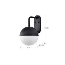 ATMOSPHERE 10W LED LG WL LANT - 62-1617