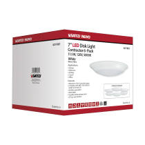 7" LED DISK LIGHT WHITE FINISH - 62-1661