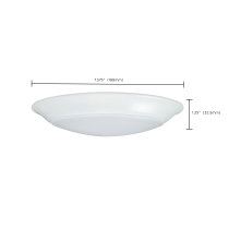 7" LED DISK LIGHT WHITE FINISH - 62-1661