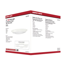 10" LED DISK LIGHT WHITE FIN - 62-1671