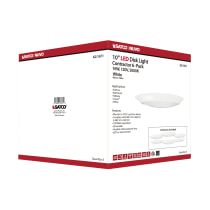 10" LED DISK LIGHT WHITE FIN - 62-1671