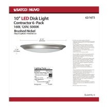 10" LED DISK LIGHT BN FINISH - 62-1673