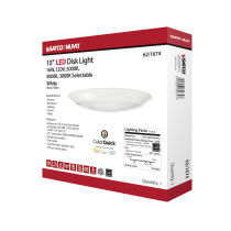 10" LED DISK LIGHT WHITE FIN - 62-1674