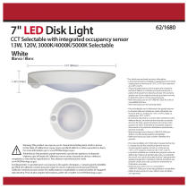 7" LED DISK LIGHT W/ OCC - 62-1680