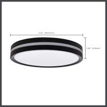 11" SURFACE MOUNT W/NIGHTLIGHT - 62-1691