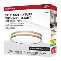 15" SURFACE MOUNT W/NIGHTLIGHT - 62-1692