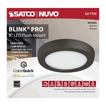 BLINK 9W LED 5" RND BRONZE - 62-1702