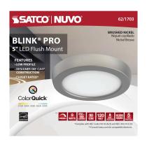 BLINK 9W LED 5" RND BR. NICKEL - 62-1703