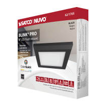 BLINK 9W LED 5" SQ BLACK - 62-1705