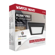 BLINK 9W LED 5" SQ BLACK - 62-1705