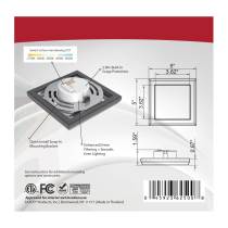 BLINK 9W LED 5" SQ BRONZE - 62-1706