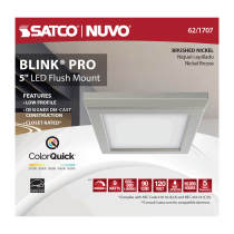 BLINK 9W LED 5" SQ BR. NICKEL - 62-1707