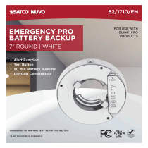 7" RD BLINK PRO EM BATT BACKUP - 62-1710-EM