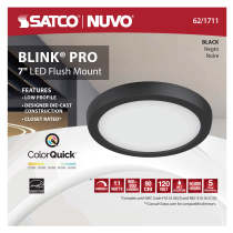 BLINK 11W LED 7" RND BLACK - 62-1711