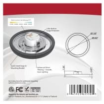 BLINK 11W LED 7" RND BLACK - 62-1711