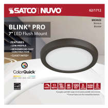 BLINK 11W LED 7" RND BRONZE - 62-1712