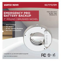 7" SQ BLINK PRO EM BATT BACKUP - 62-1713-EM