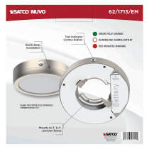 7" SQ BLINK PRO EM BATT BACKUP - 62-1713-EM