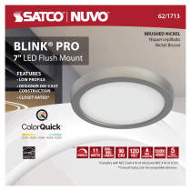 BLINK 11W LED 7" RND BR. NICK - 62-1713