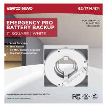 7" SQ BLINK PRO EM BATT BACKUP - 62-1714-EM