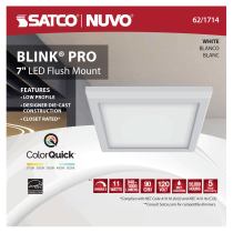 BLINK 11W LED 7" SQ WHITE - 62-1714