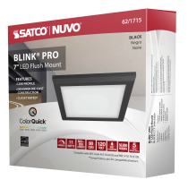 BLINK 11W LED 7" SQ BLACK - 62-1715