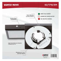 7" SQ BLINK PRO EM BATT BACKUP - 62-1716-EM