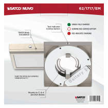 7" SQ BLINK PRO EM BATT BACKUP - 62-1717-EM