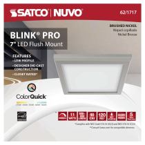 BLINK 11W LED 7" SQ BR. NICKEL - 62-1717