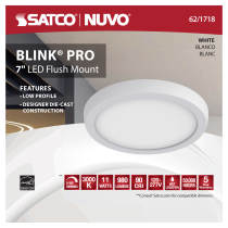 BLINK 11W LED 7" RND WH 0-10V - 62-1718