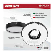 9" RD BLINK PRO EM BATT BACKUP - 62-1721-EM