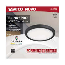 BLINK 13W LED 9" RND BLACK - 62-1721