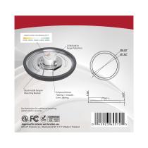 BLINK 13W LED 9" RND BLACK - 62-1721