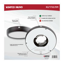 9" RD BLINK PRO EM BATT BACKUP - 62-1722-EM