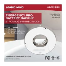 9" SQ BLINK PRO EM BATT BACKUP - 62-1723-EM