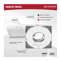 9" SQ BLINK PRO EM BATT BACKUP - 62-1724-EM