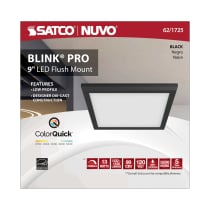 BLINK 13W LED 9" SQ BLACK - 62-1725