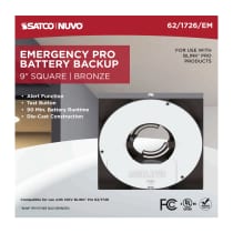 9" SQ BLINK PRO EM BATT BACKUP - 62-1726-EM